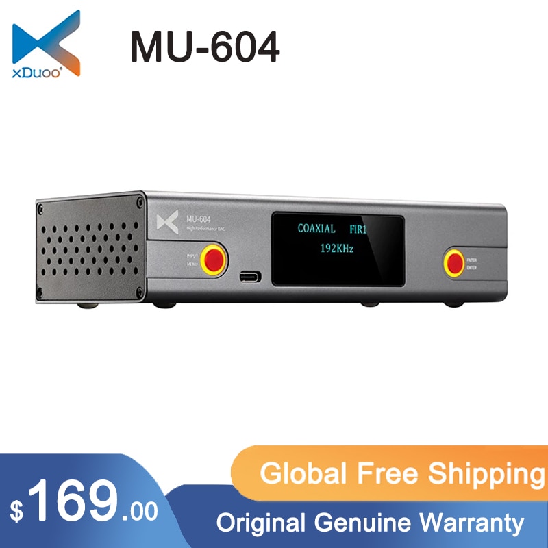 XDUOO MU-604 MU604 DSD64-256 ڴ  USB ý DAC  ES9018K2M Ĩ  AUX XLR 뷱    ÷̾